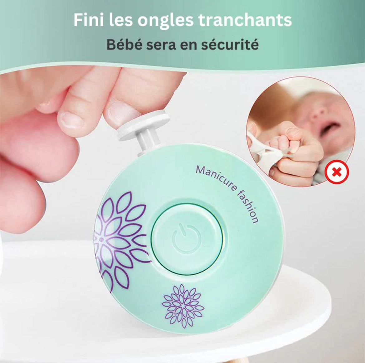 Lime à ongles bébé électrique